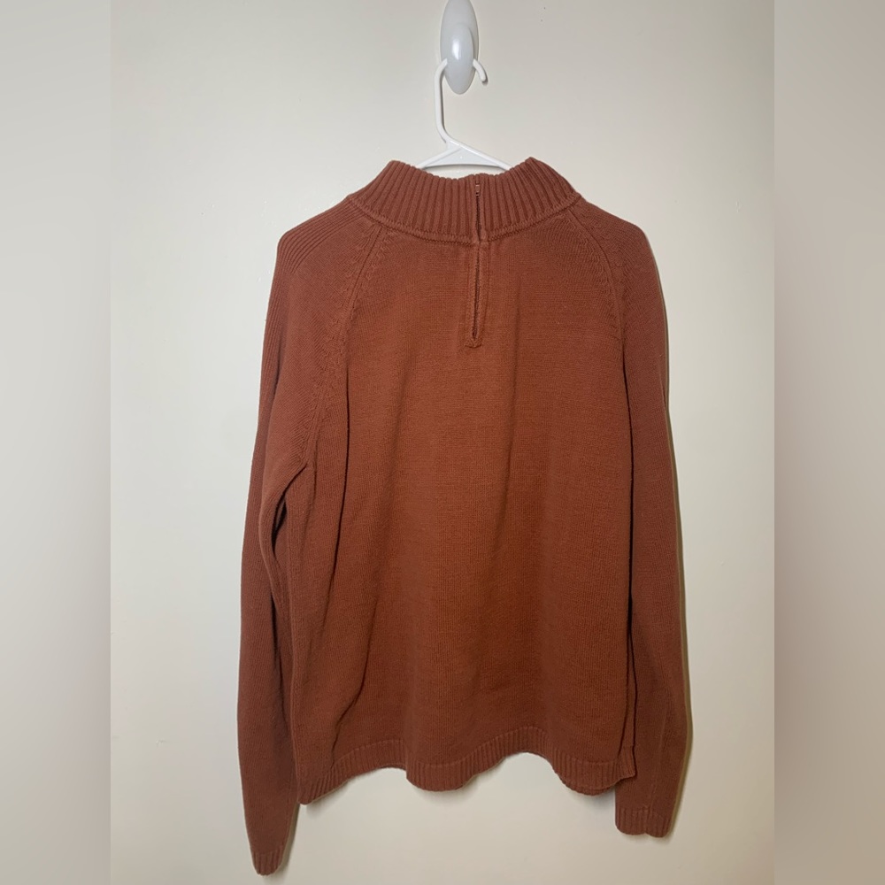 Mens Wilke-Rodriguez XL Quarter Zip Reddish Brown